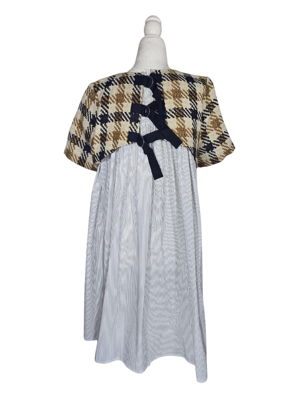 Sea Houndstooth Poplin Mini Dress Size 6